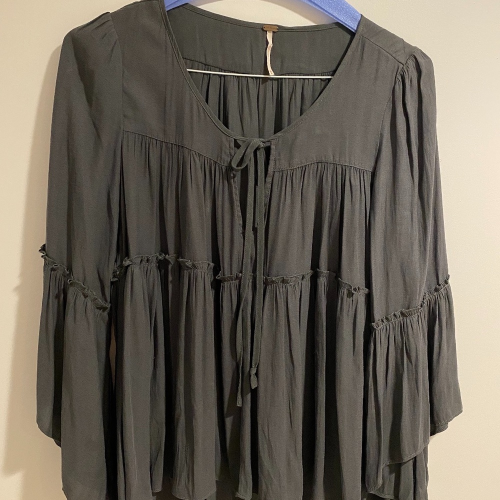 free people flowy tiered top